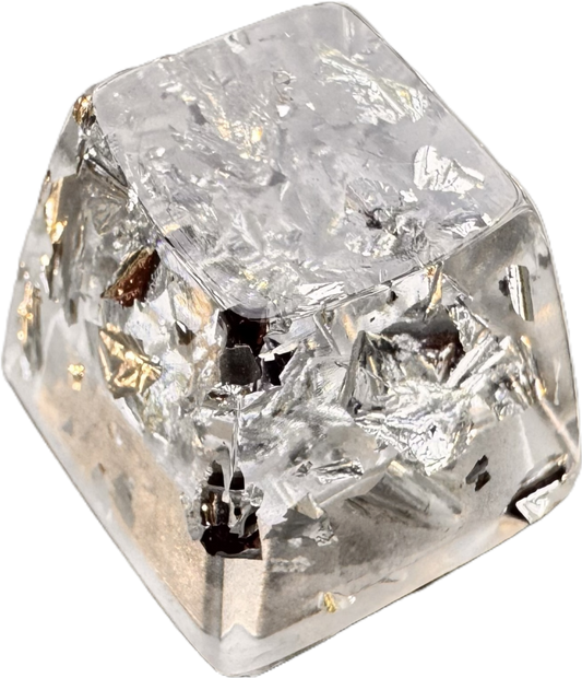 Silver Flakes Keycap